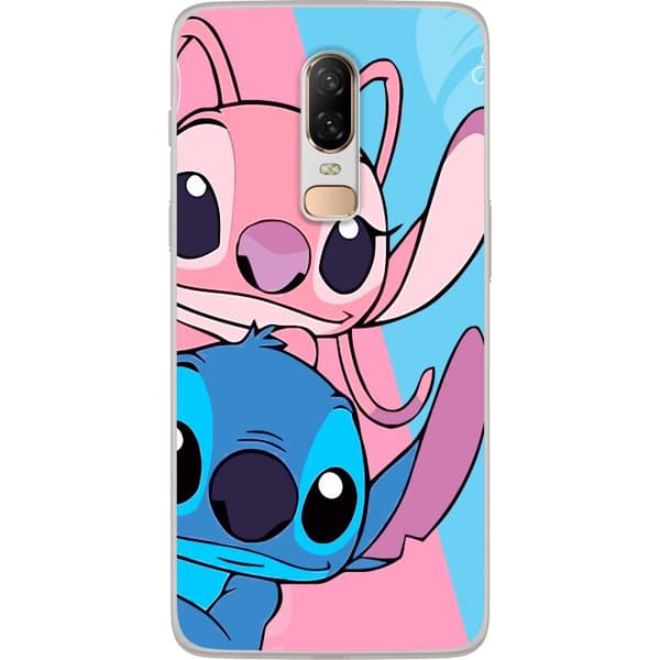 OnePlus 6 Gjennomsiktig deksel Stitch & Angel