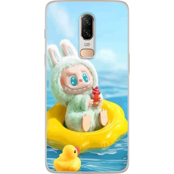 OnePlus 6 Gjennomsiktig deksel Labubu Macaron-serien