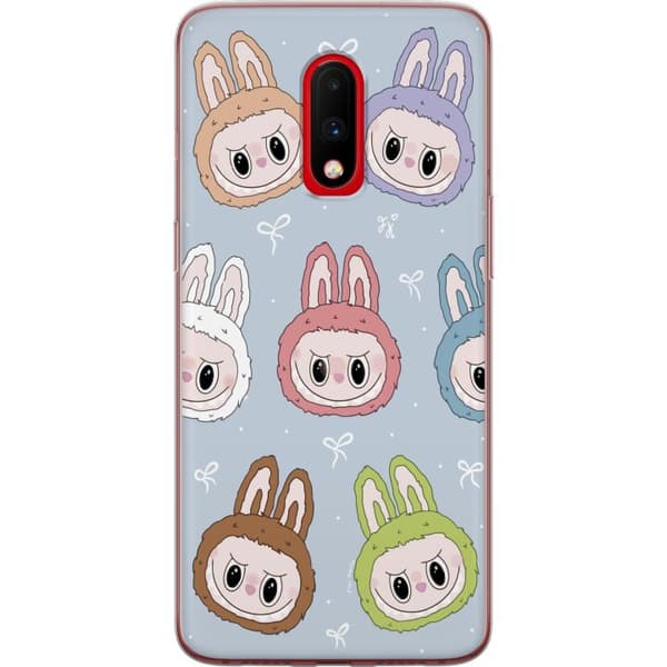 OnePlus 7 Gjennomsiktig deksel Pastel Labubu
