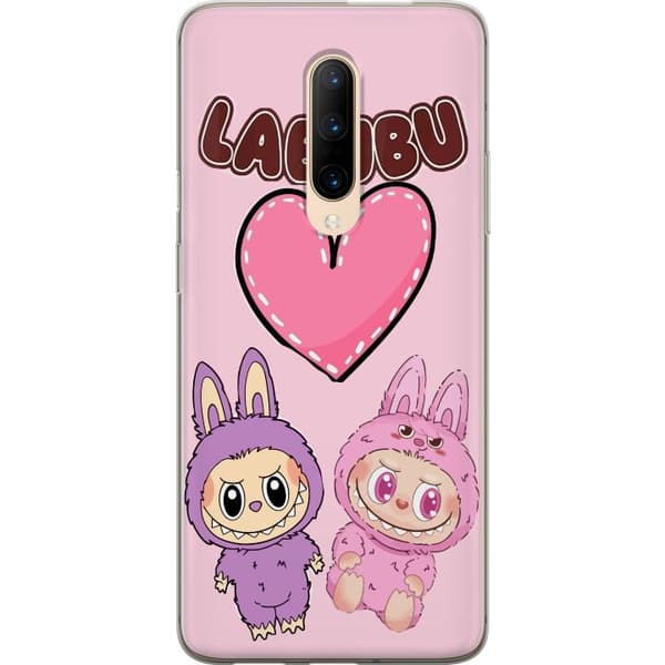 OnePlus 7 Pro Gjennomsiktig deksel Labubu Pink Monster