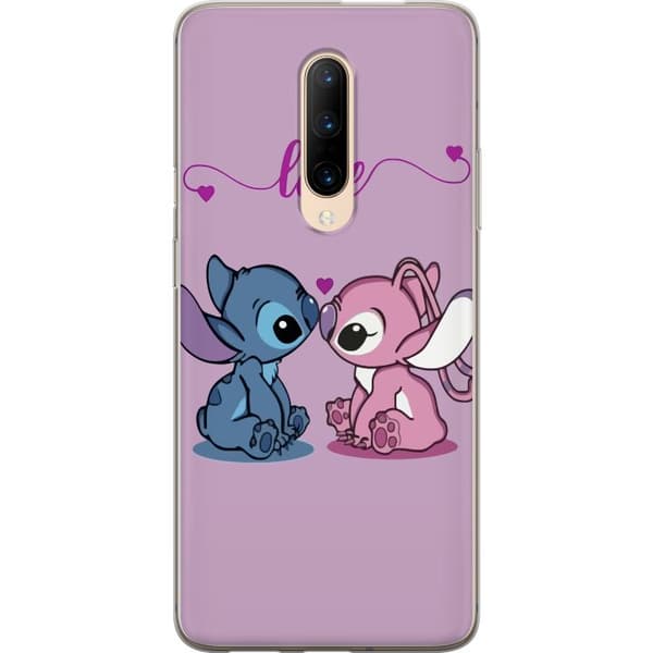 OnePlus 7 Pro Läpinäkyvä kuori Lilo & Stitch – Angel Edition