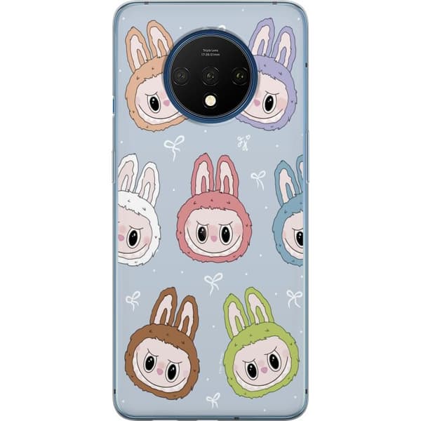 OnePlus 7T Gennemsigtig cover Pastel Labubu