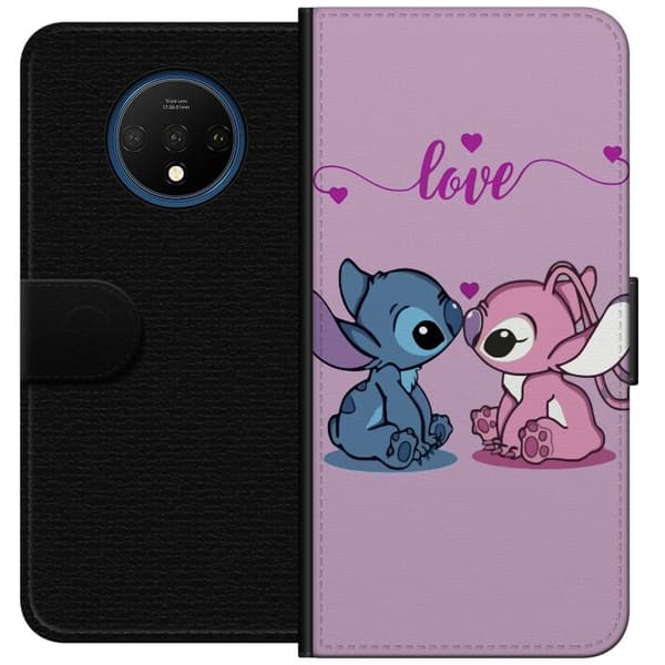 OnePlus 7T Lommeboketui Lilo & Stitch – Angel Edition