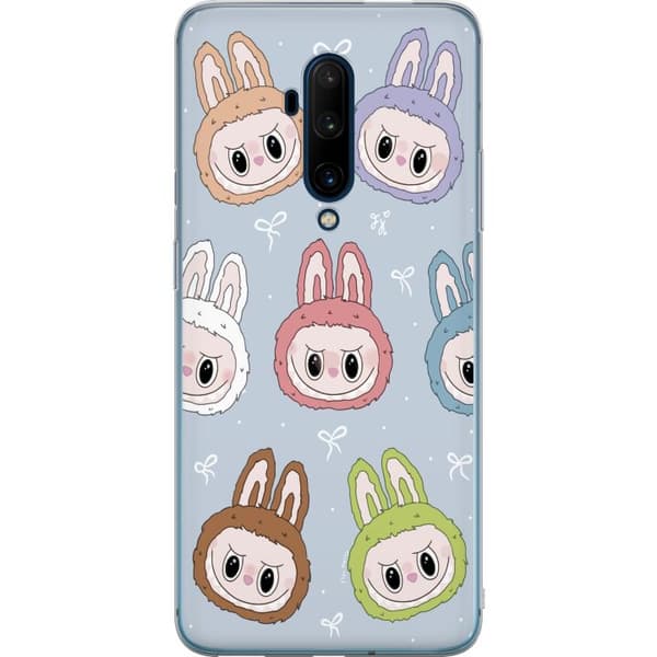 OnePlus 7T Pro Gennemsigtig cover Pastel Labubu