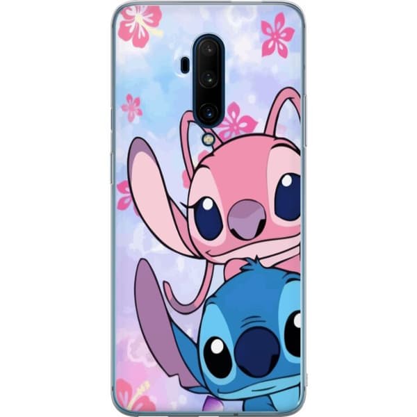 OnePlus 7T Pro Genomskinligt Skal Stitch & Angel