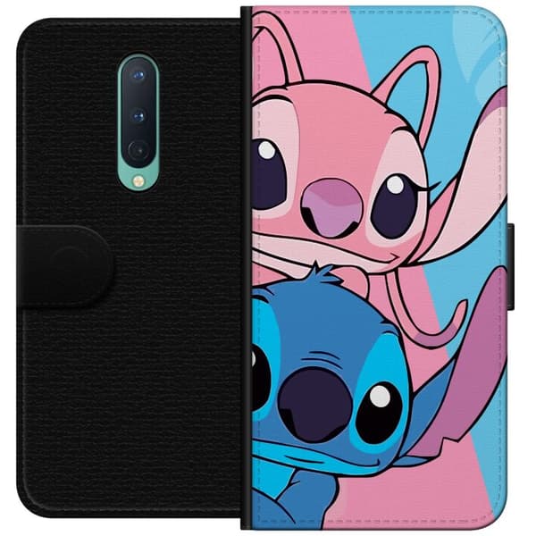 OnePlus 8 Lommeboketui Stitch & Angel