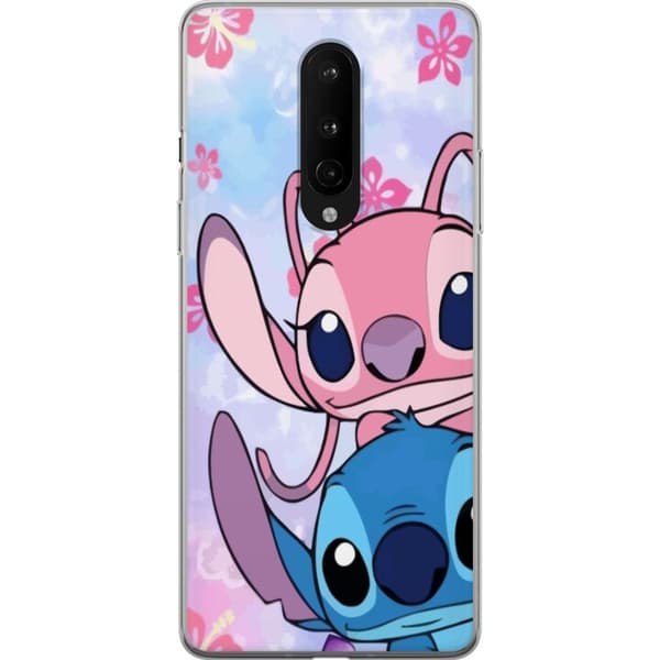 OnePlus 8 Genomskinligt Skal Stitch & Angel