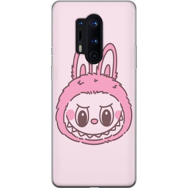 OnePlus 8 Pro Läpinäkyvä kuori Labubu Eläinradan Bunny-versio