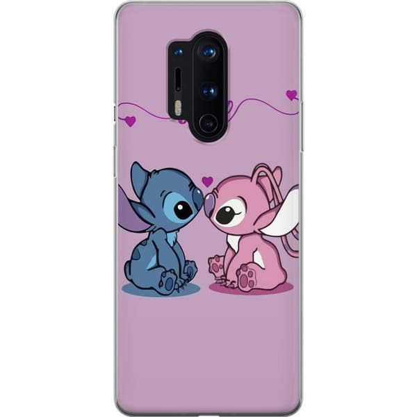 OnePlus 8 Pro Gennemsigtig cover Lilo & Stitch – Angel Edition
