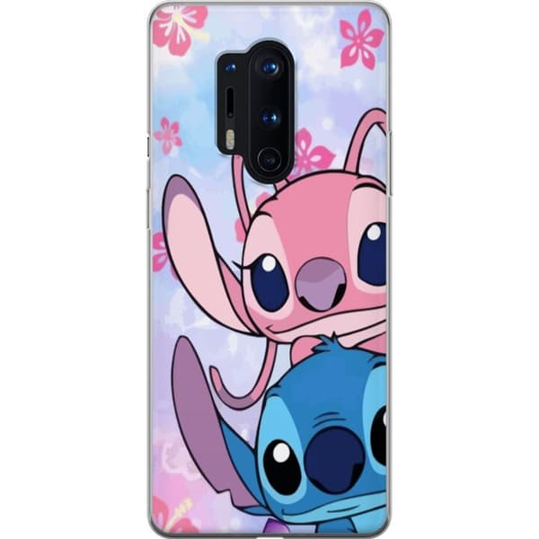 OnePlus 8 Pro Läpinäkyvä kuori Stitch & Angel