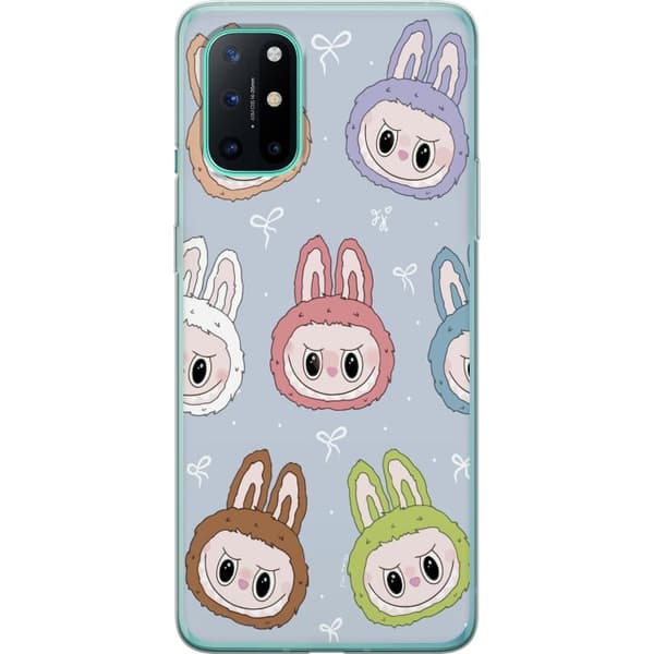 OnePlus 8T Gennemsigtig cover Pastel Labubu