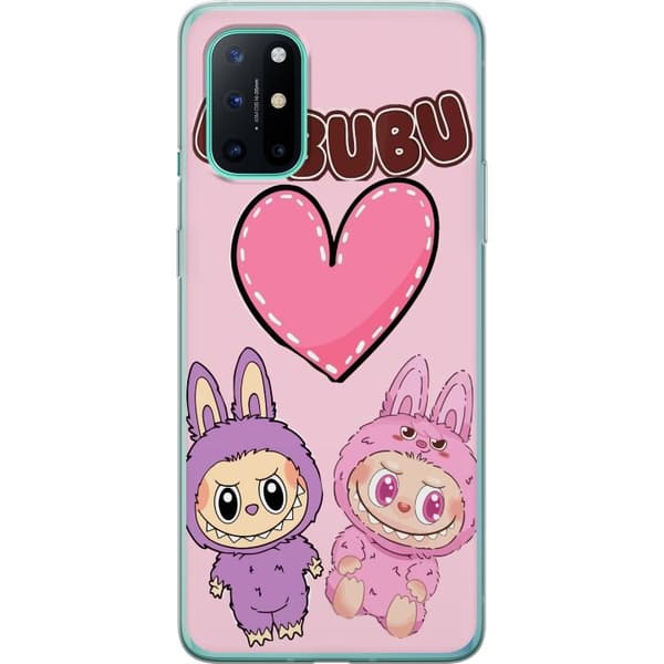 OnePlus 8T Genomskinligt Skal Labubu Pink Monster