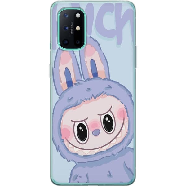 OnePlus 8T Genomskinligt Skal Blue Bunny Labubu