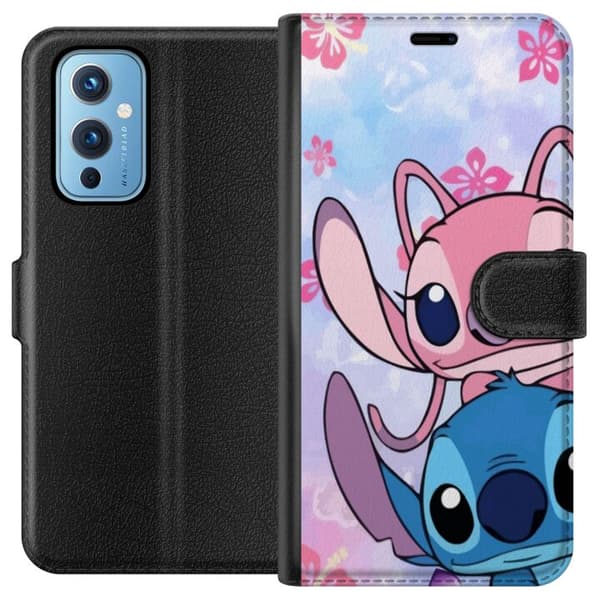 OnePlus 9 Tegnebogsetui Stitch & Angel