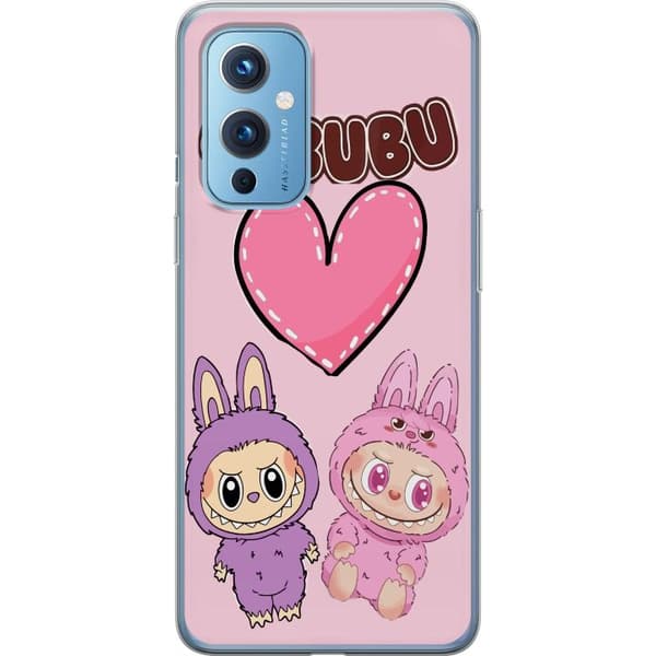 OnePlus 9 Gennemsigtig cover Labubu Pink Monster