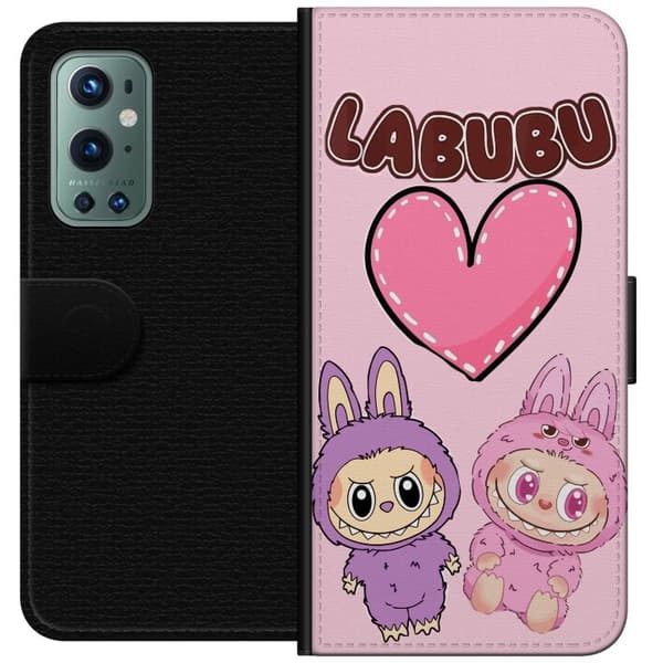 OnePlus 9 Pro Tegnebogsetui Labubu Pink Monster