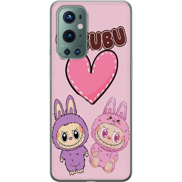 OnePlus 9 Pro Gjennomsiktig deksel Labubu Pink Monster