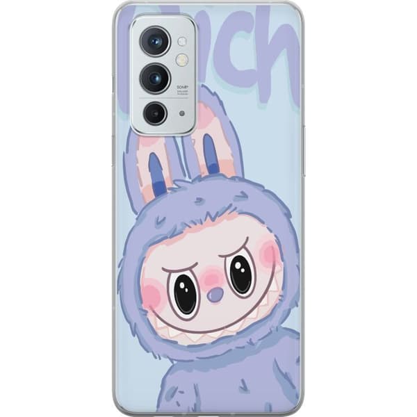 OnePlus 9RT 5G Läpinäkyvä kuori Sininen Jänis Labubu