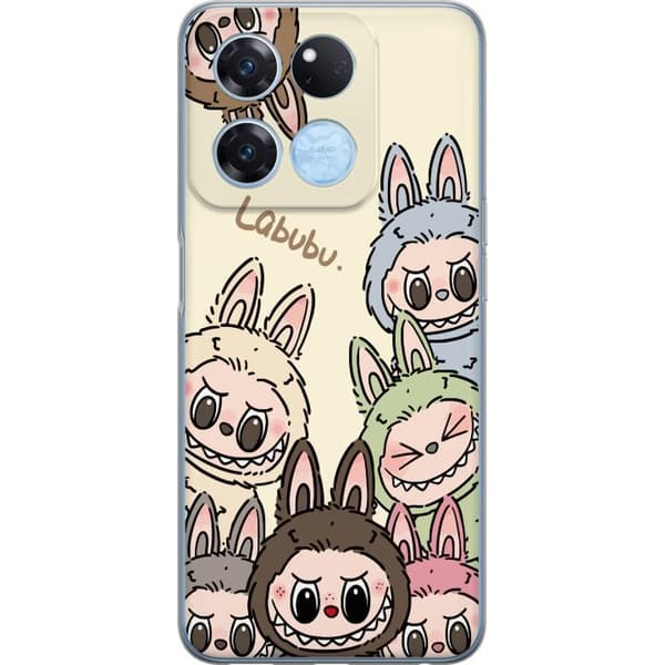 OnePlus Ace Racing Läpinäkyvä kuori Labubu Pastel Collection