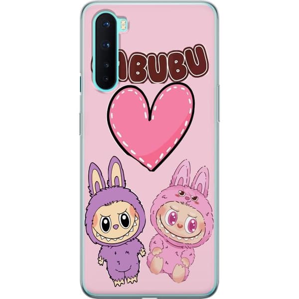 OnePlus Nord Gennemsigtig cover Labubu Pink Monster