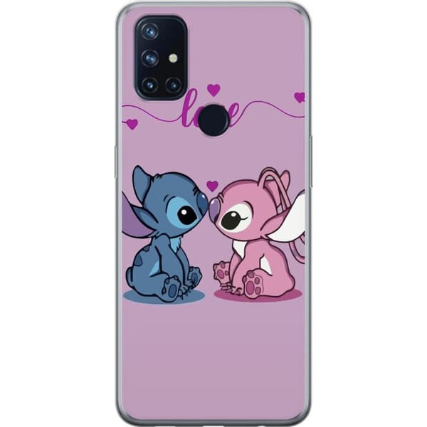 OnePlus Nord N10 5G Genomskinligt Skal Lilo & Stitch – Angel Edition