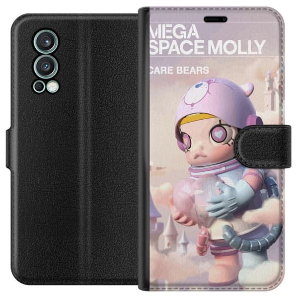 OnePlus Nord 2 5G Tegnebogsetui Mega Space Molly Care Bears Series - Share Bear Edition