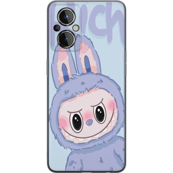 OnePlus Nord N20 5G Läpinäkyvä kuori Sininen Jänis Labubu