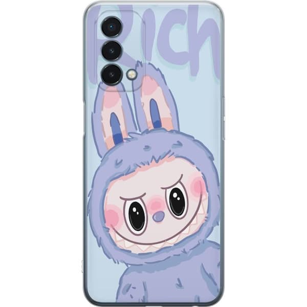 OnePlus Nord N200 5G Genomskinligt Skal Blue Bunny Labubu
