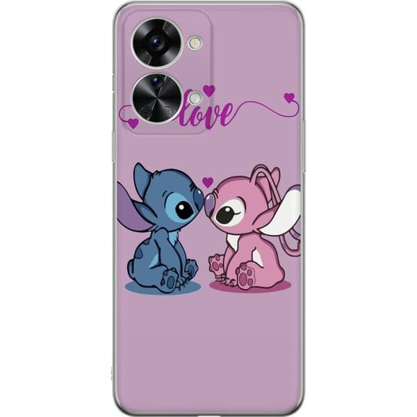 OnePlus Nord 2T Gennemsigtig cover Lilo & Stitch – Angel Edition