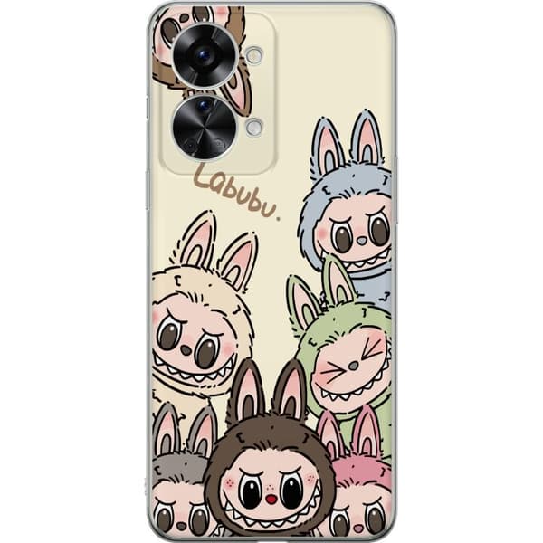 OnePlus Nord 2T Genomskinligt Skal Labubu Pastel Collection