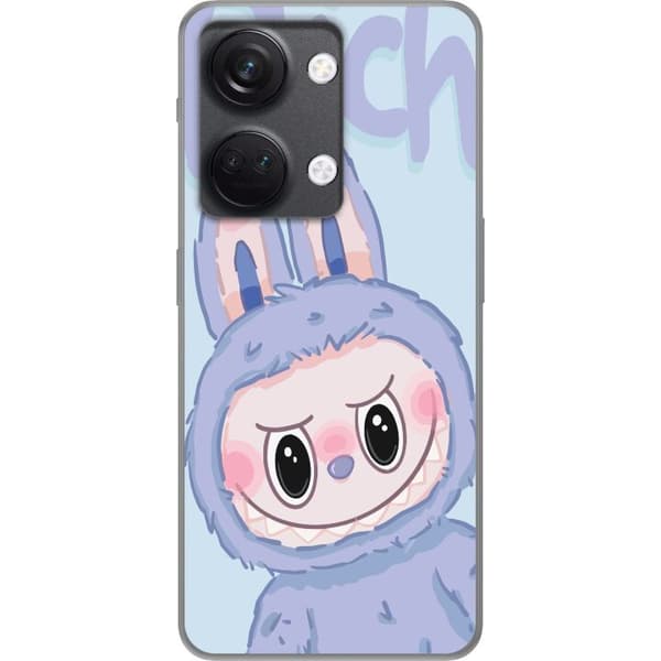 OnePlus Nord 3 Gennemsigtig cover Blå Kanin Labubu
