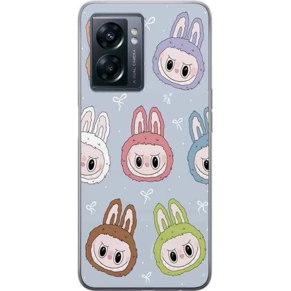 OnePlus Nord N300 Genomskinligt Skal Pastel Labubu