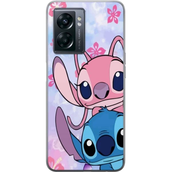 OnePlus Nord N300 Genomskinligt Skal Stitch & Angel