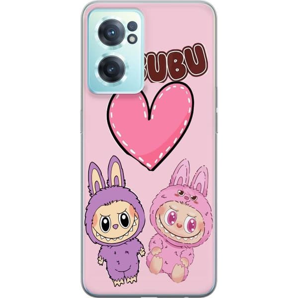 OnePlus Nord CE 2 5G Genomskinligt Skal Labubu Pink Monster