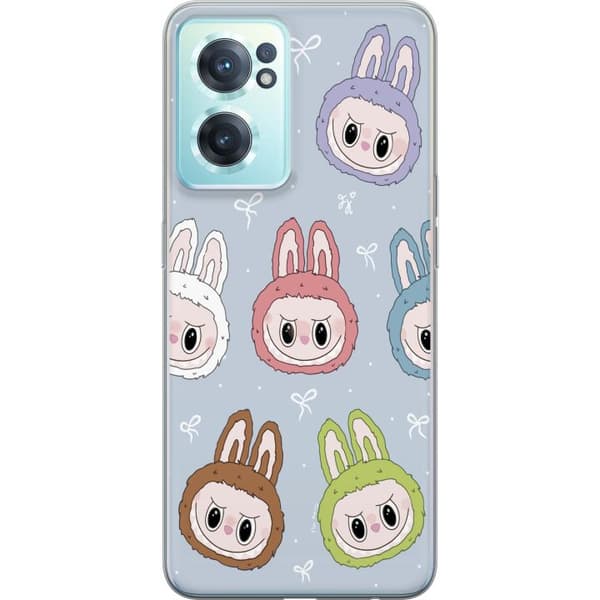 OnePlus Nord CE 2 5G Gennemsigtig cover Pastel Labubu