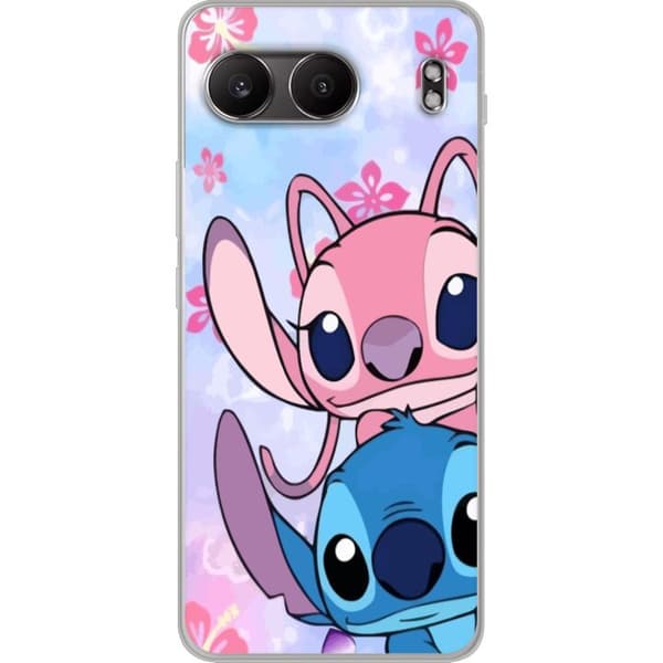 OnePlus Nord 4 Genomskinligt Skal Stitch & Angel
