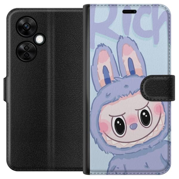 OnePlus Nord CE3 Lompakkokotelo Sininen Jänis Labubu