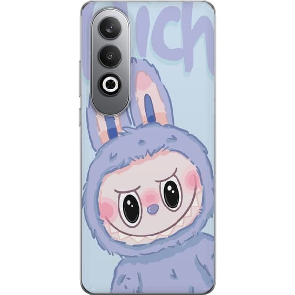 OnePlus Nord CE4 Läpinäkyvä kuori Sininen Jänis Labubu