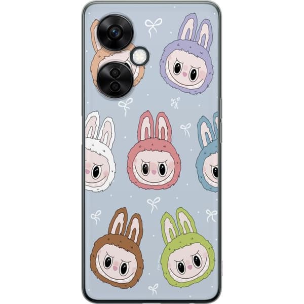 OnePlus Nord CE 3 Lite Läpinäkyvä kuori Pastel Labubu