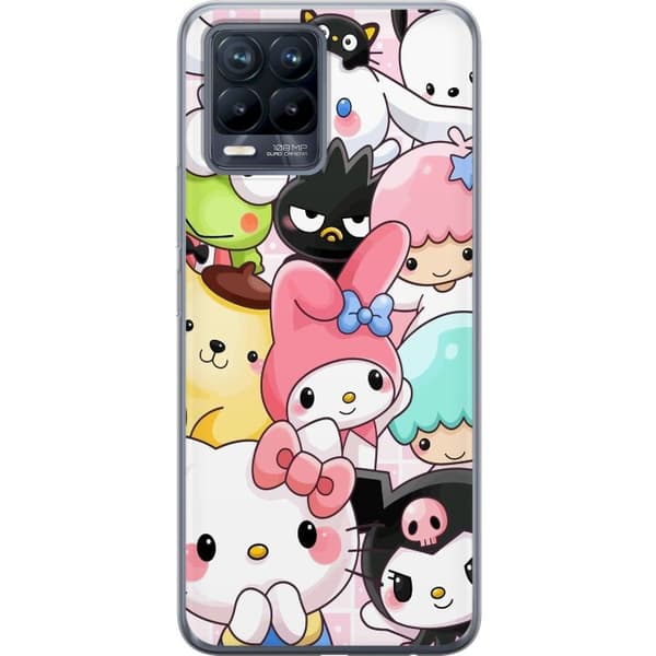 Realme 8 Genomskinligt Skal Kawaii Sanrio Crew