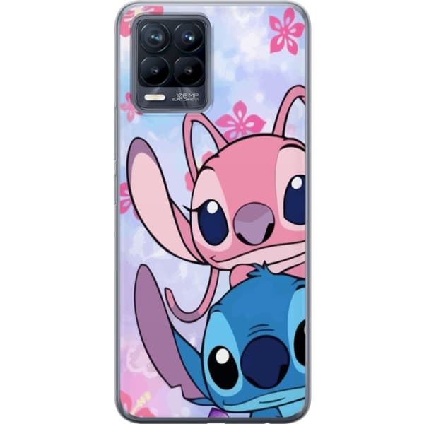 Realme 8 Gjennomsiktig deksel Stitch & Angel