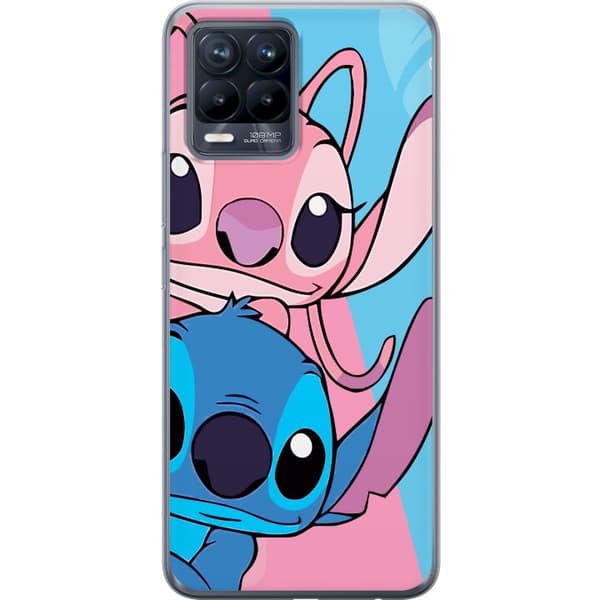 Realme 8 Gjennomsiktig deksel Stitch & Angel