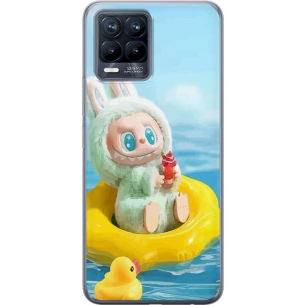 Realme 8 Gennemsigtig cover Labubu Macaron-serie
