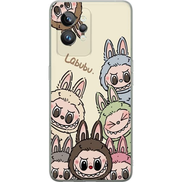 Realme GT2 Pro Gjennomsiktig deksel Labubu Pastel Collection