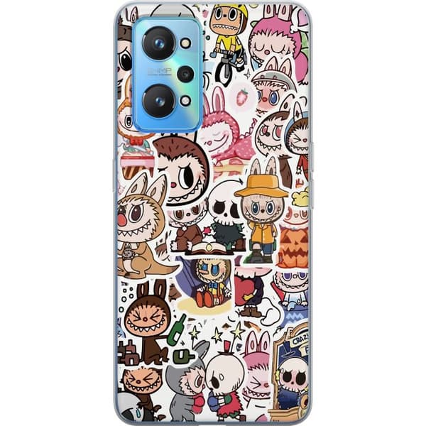 Realme GT Neo2 Gennemsigtig cover Labubu All-Stars – POP MART Specialudgave