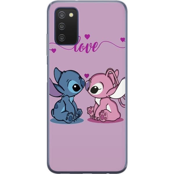 Samsung Galaxy A03s Läpinäkyvä kuori Lilo & Stitch – Angel Edition
