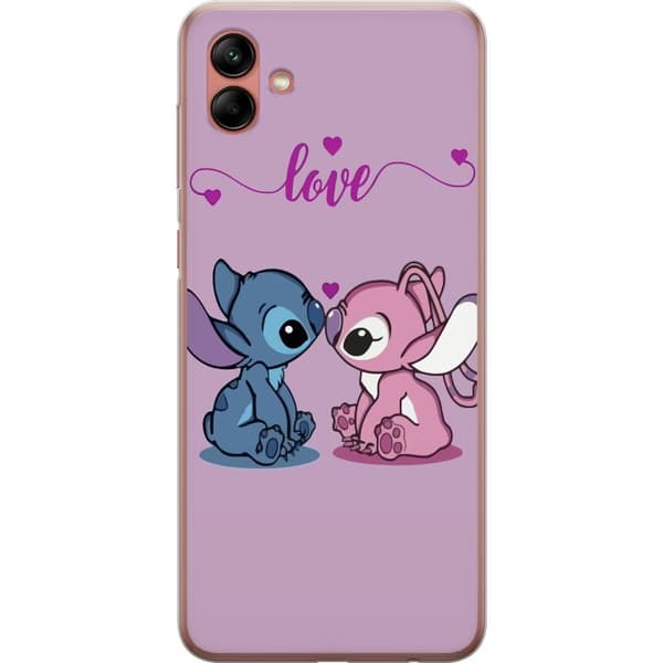 Samsung Galaxy A04 Genomskinligt Skal Lilo & Stitch – Angel Edition