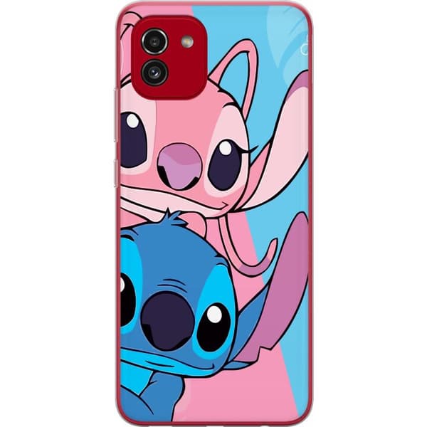 Samsung Galaxy A03 Läpinäkyvä kuori Stitch & Angel