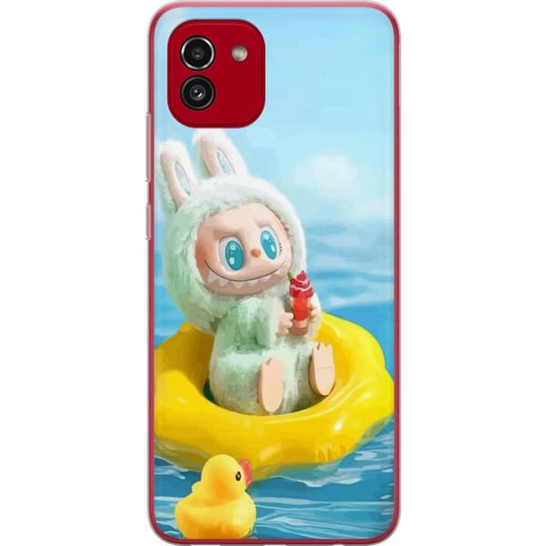 Samsung Galaxy A03 Läpinäkyvä kuori Labubu Macaron-sarja