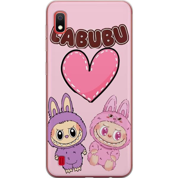 Samsung Galaxy A10 Läpinäkyvä kuori Labubu Pink Monster